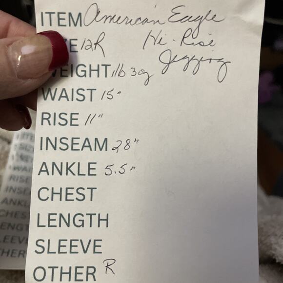 American Eagle HI-RISE JEGGING Women's 12R Blue Light Wash Stretch Denim - Picture 10 of 10